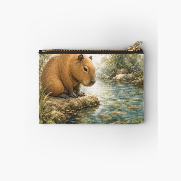 Item preview, capybara in the lagoon designed and sold by Snurly.