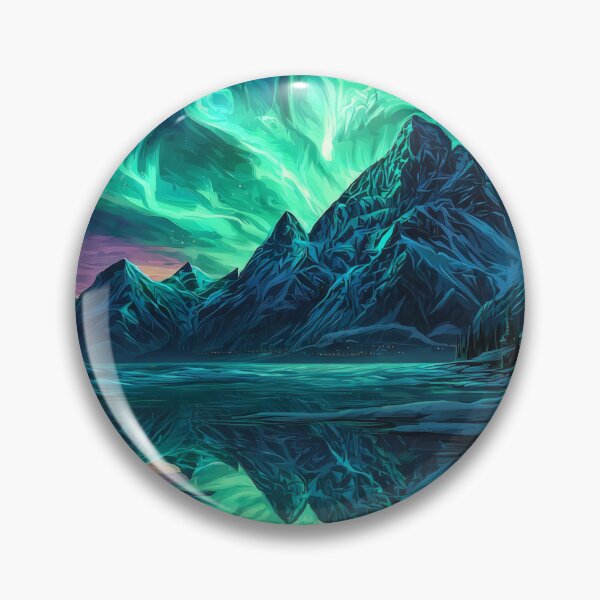 Item preview, Aurora Ice Peaks designed and sold by FrostyFrisby.