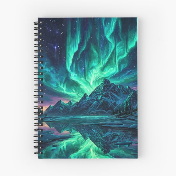 Item preview, Aurora Ice Peaks designed and sold by FrostyFrisby.