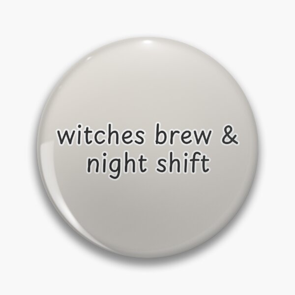 Item preview, Witches Brew & Night Shift Funny Halloween Typography designed and sold by suncorner28.