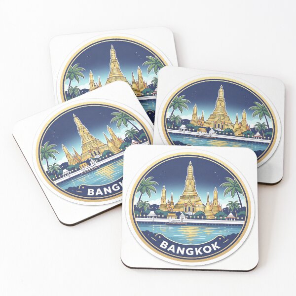 Item preview, Bangkok Temple Landmark Sticker designed and sold by aolisakshop.