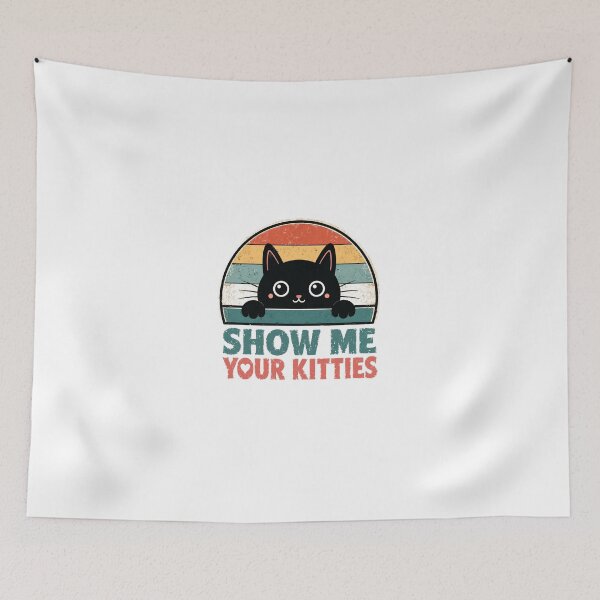 Item preview, Show Me Your Kitties Vintage Cat Lover Retro Feline Pet Owner designed and sold by JonesFlora2025.