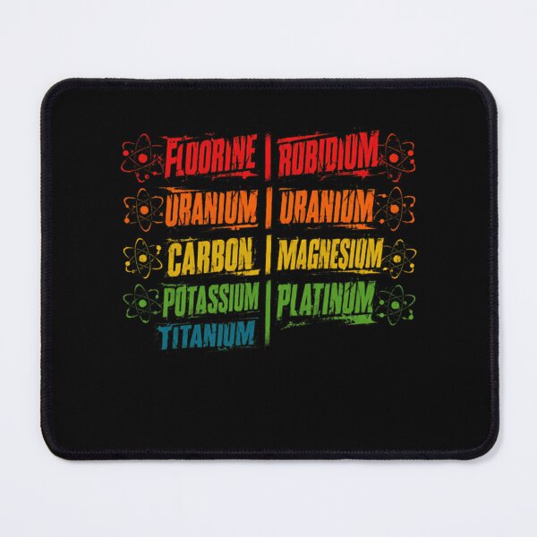 Item preview, Fluorine Rubidium Uranium Carbon Magnesium Potassium Platinum Titanium Chemistry Elements Science Teacher Student designed and sold by RetroMini2026.
