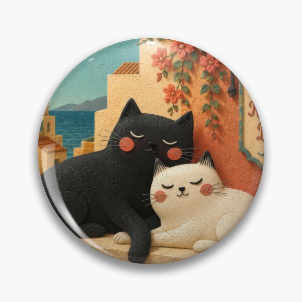 Item preview, Cats in a Mediterranean Setting designed and sold by Andy Gambino Art.