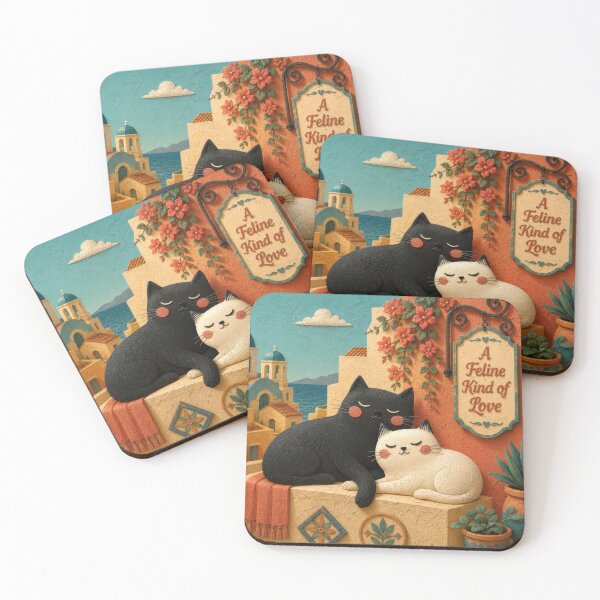 Item preview, Cats in a Mediterranean Setting designed and sold by Andy Gambino Art.