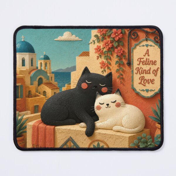 Item preview, Cats in a Mediterranean Setting designed and sold by Andy Gambino Art.
