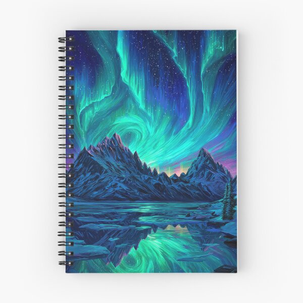 Item preview, Aurora Ice Peaks designed and sold by FrostyFrisby.