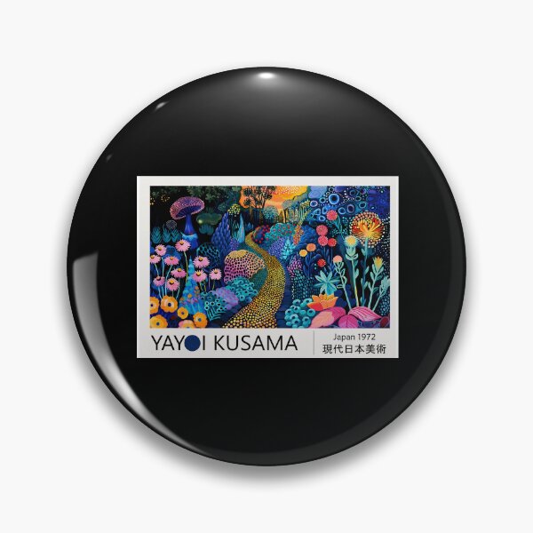 Item preview, Inspired by Yayoi Kusama Psychedelic Flower Path Poster, Colorful Japanese Modern Art Print, Vibrant Dot Art Wall Decor Japan 1972 Style designed and sold by MorningJoco.