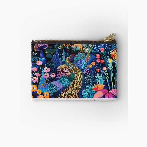 Item preview, Inspired by Yayoi Kusama Psychedelic Flower Path Poster, Colorful Japanese Modern Art Print, Vibrant Dot Art Wall Decor Japan 1972 Style designed and sold by MorningJoco.