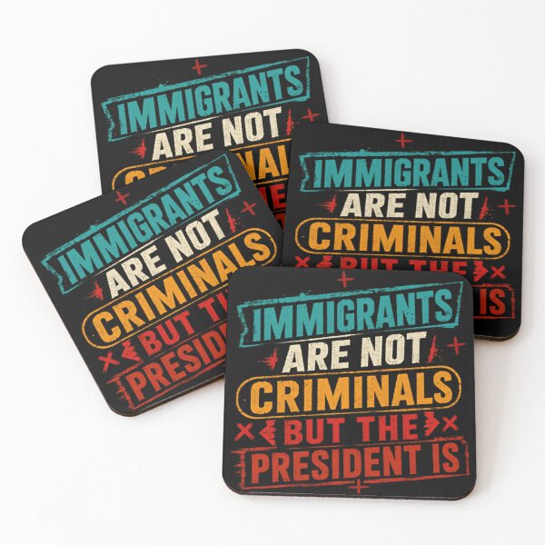 Item preview, Immigrants Are Not Criminals But The President Is Immigration Rights Political Statement designed and sold by RetroMini2026.