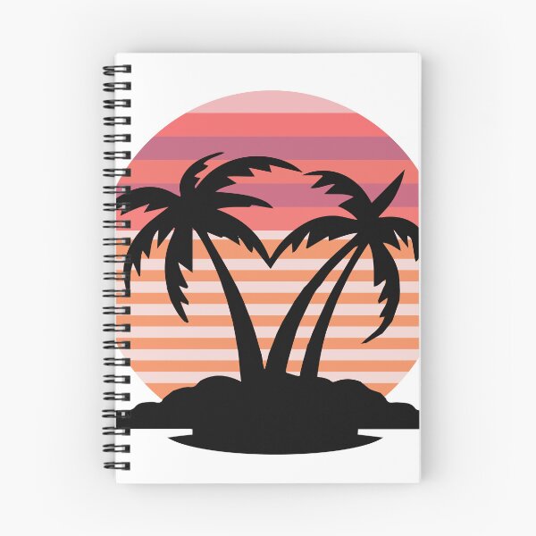 Item preview, Retro Tropical Palm Trees Sunset | Vintage Summer Beach Aesthetic Silhouette designed and sold by RIZU DESIGN.