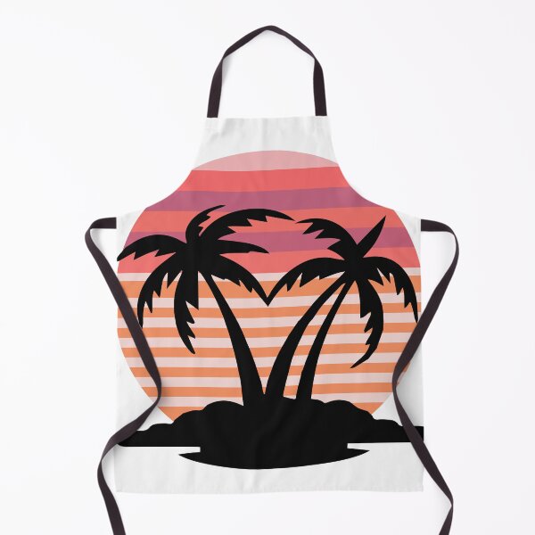 Item preview, Retro Tropical Palm Trees Sunset | Vintage Summer Beach Aesthetic Silhouette designed and sold by RIZU DESIGN.