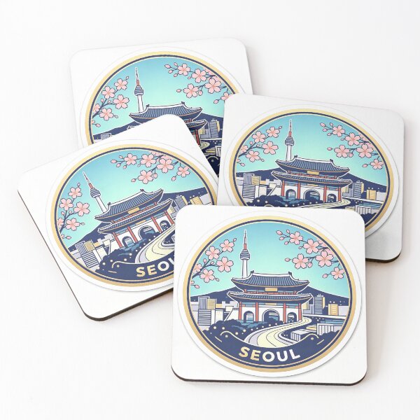 Item preview, Seoul Cherry Blossom City Sticker designed and sold by aolisakshop.