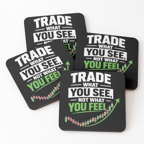 Aperçu de l'œuvre Investissez selon ce que vous voyez, pas selon ce que vous ressentez. Citation moderne sur le marché boursier, avec un graphique en chandeliers haussiers et une motivation minimaliste pour les traders. créée et vendue par Huddy-clothes.