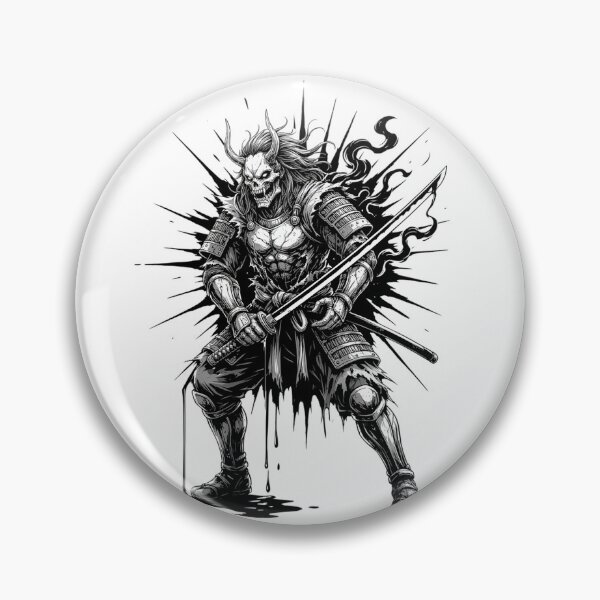 Item preview, Oni Skull Samurai Warrior designed and sold by Rob-Son.