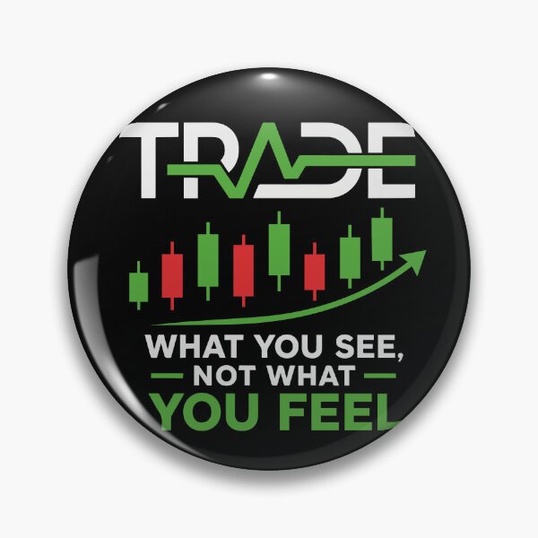 Item preview, Trade What You See Not What You Feel Modern Stock Market Trading Quote with Bullish Candlestick Chart and Minimalist Trader Motivation designed and sold by Huddy-clothes.