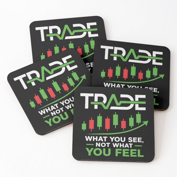 Item preview, Trade What You See Not What You Feel Modern Stock Market Trading Quote with Bullish Candlestick Chart and Minimalist Trader Motivation designed and sold by Huddy-clothes.