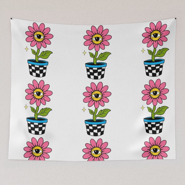 Item preview, mystical all-seeing eye flower designed and sold by omny-studio.