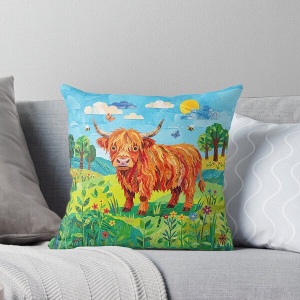 Artikelvorschau, Highland Cow entworfen und verkauft von Home Decor Art.