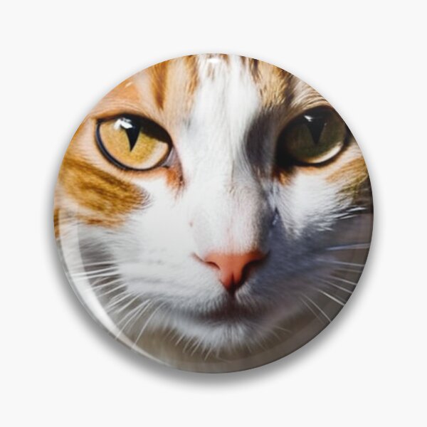 Item preview, Animals - Ginger and White Cat, Amber Gaze on Black Background designed and sold by World-Pets.