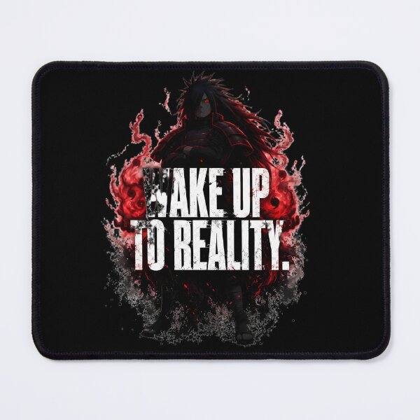 Item preview, Madara Uchiha Wake Up to Reality – Naruto Anime Quote designed and sold by Pir8prints.