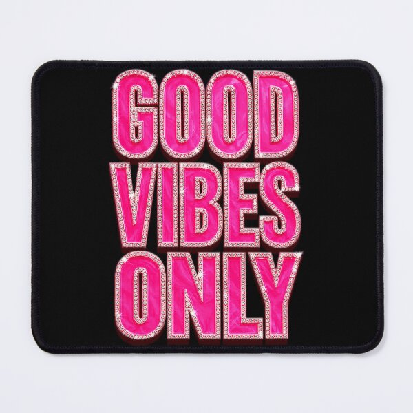 Item preview, Good Vibes Only Pink Bling Rhinestone Typography designed and sold by DjFreeq.