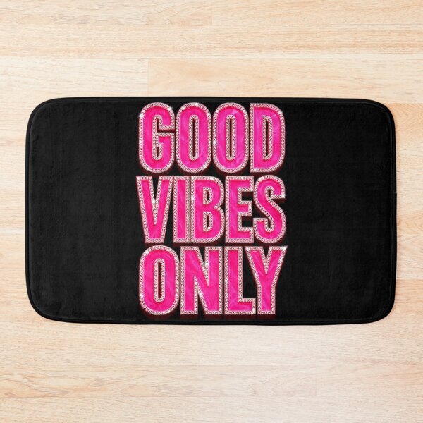 Item preview, Good Vibes Only Pink Bling Rhinestone Typography designed and sold by DjFreeq.