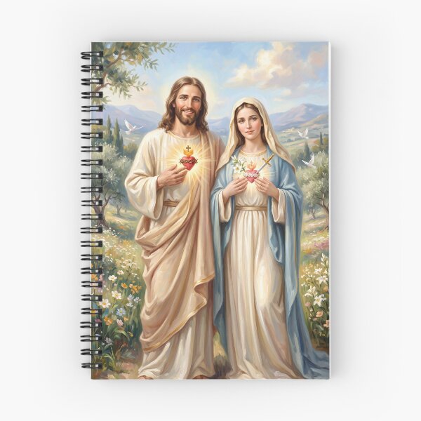 Item preview, Sacred Hearts of Jesus and Mary designed and sold by christartcrafts.