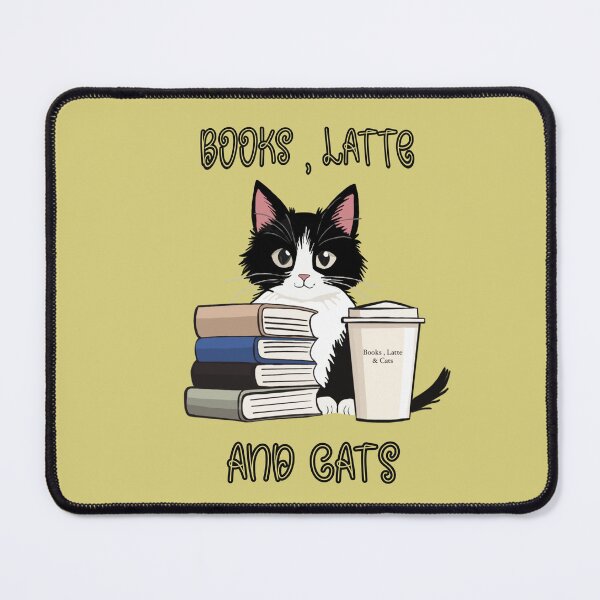 Item preview, Books & Latte and Cats designed and sold by SB Illustrations1.
