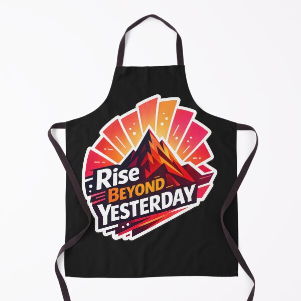 Item preview, Rise Beyond Yesterday Motivational Mountain Sticker | Inspirational Growth Quote | Adventure Mindset Decal designed and sold by MCV-Designs.