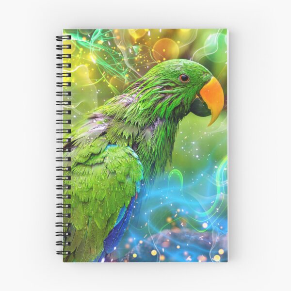 Item preview, Eclectus Parrot with Vibrant Digital Energy designed and sold by montanezshops.