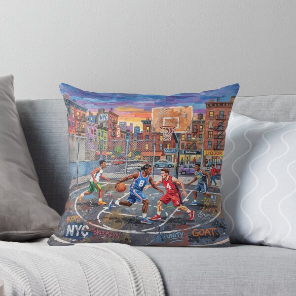 Aperçu de l'œuvre NYC Gritty Basketball Court créée et vendue par Home Decor Art.