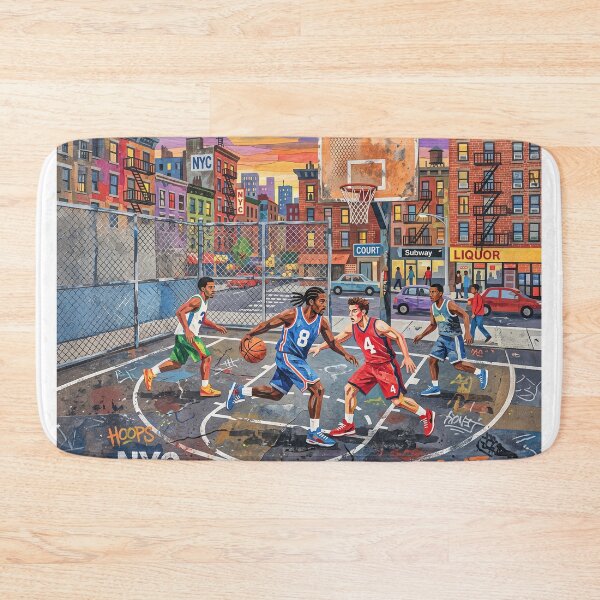 Item preview, NYC Gritty Basketball Court designed and sold by Home Decor Art.