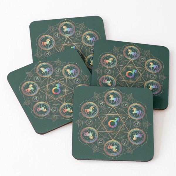 Item preview, Rainbow Unicorn Mandala Sacred Geometry Art designed and sold by ZhivanCrimson.