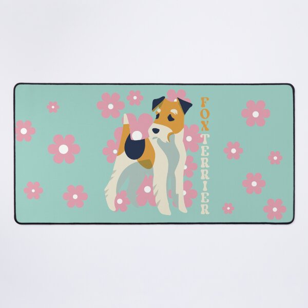 Item preview, Floral Wire Fox Terrier designed and sold by IvysCreativityHouse.