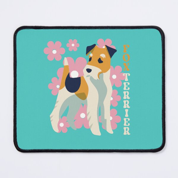Item preview, Floral Wire Fox Terrier designed and sold by IvysCreativityHouse.