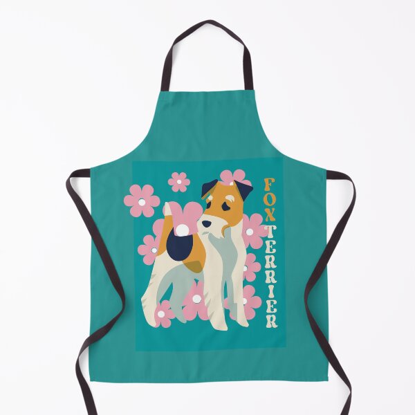 Item preview, Floral Wire Fox Terrier designed and sold by IvysCreativityHouse.