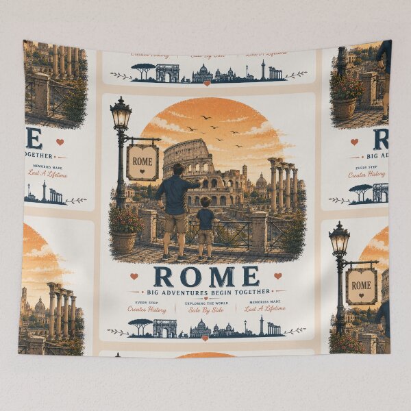 Item preview, Rome Father Son Duo Big Adventures Begin Together designed and sold by BagFactoryUK.