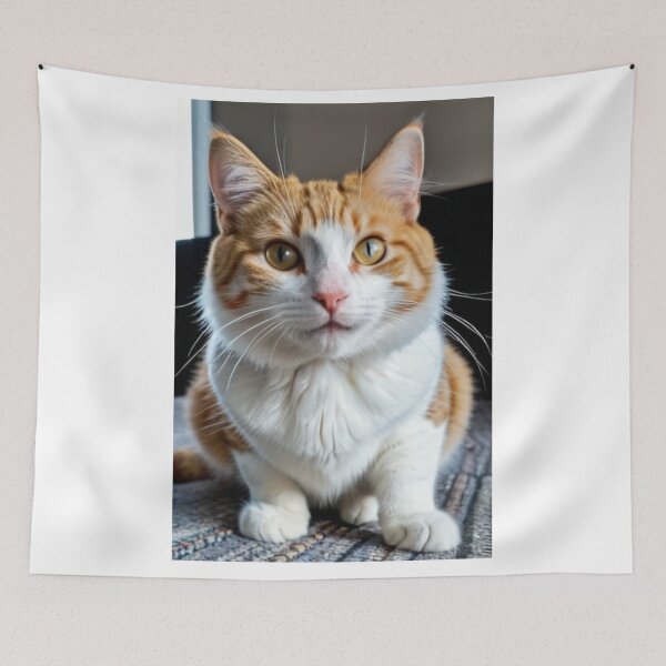 Artikelvorschau, Animals - Ginger and White Cat, Captivating Feline Portrait entworfen und verkauft von World-Pets.