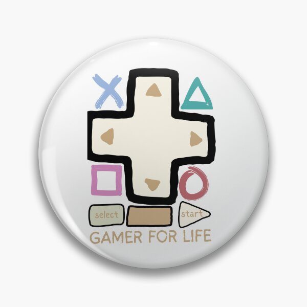 Item preview, GAMER FOR LIFE-– Retro Controller Minimalist Gaming Design designed and sold by KomixsDesign.