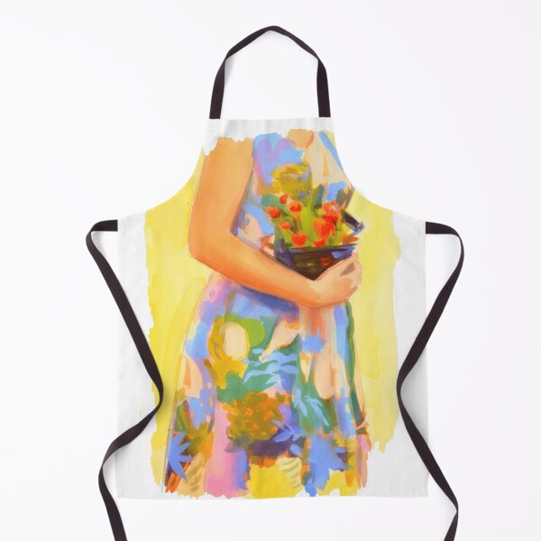 Item preview, Painting, woman in vivid floral dress designed and sold by Fayes4Art.