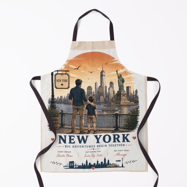 Item preview, New York Father Son Duo Big Adventures Begin Together designed and sold by BagFactoryUK.