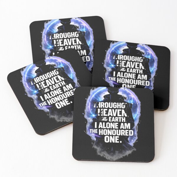 Item preview, Satoru Gojo Throughout Heaven and Earth – Jujutsu Kaisen Anime Quote designed and sold by Pir8prints.