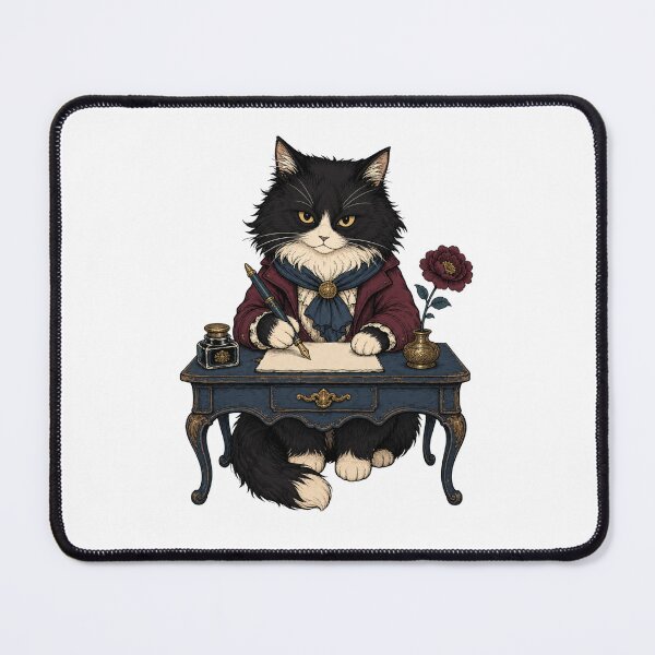 Item preview, Serious Cat Writing Session designed and sold by GoverArt.