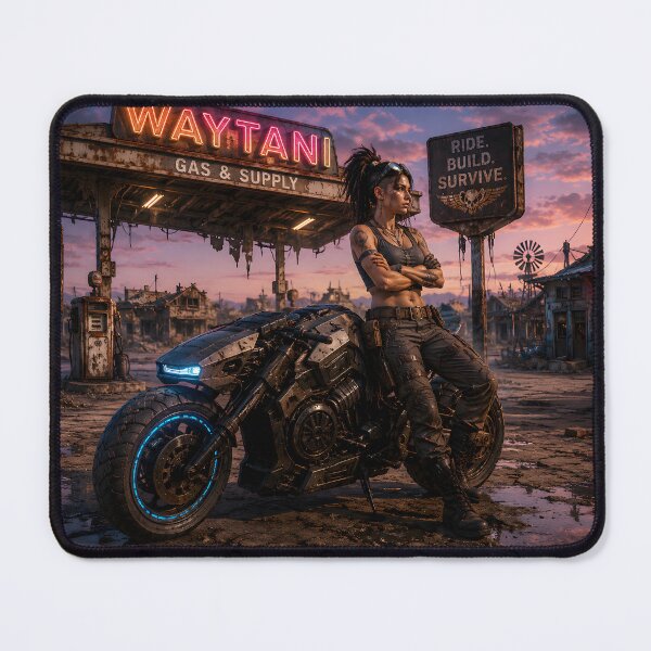 Item preview, Dystopian PinUp Beauty - Wasteland Beauty designed and sold by AiFantasticArt.