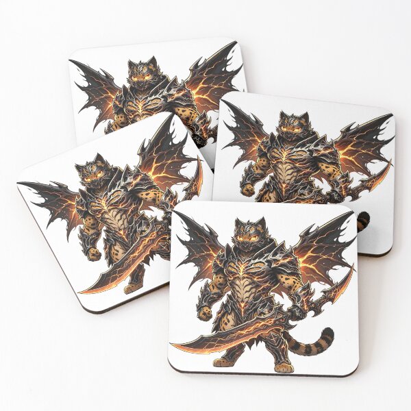 Item preview, The Abyssal Ocelot - Dark Fantasy Warrior of Felis Nigripes designed and sold by ABYSSLAB.