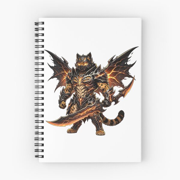 Item preview, The Abyssal Ocelot - Dark Fantasy Warrior of Felis Nigripes designed and sold by ABYSSLAB.
