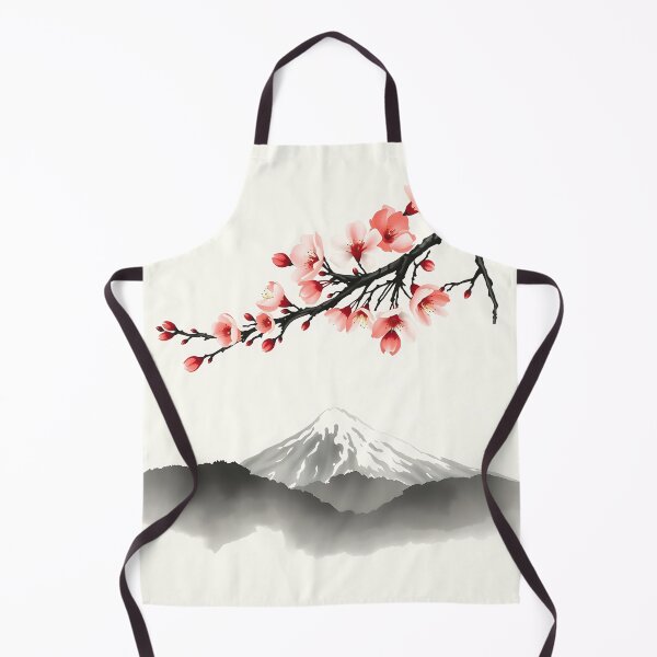 Item preview, Cherry Blossoms Over Snowy Mountain designed and sold by T-domain.