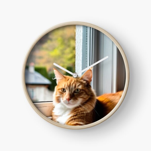 Item preview, Animals - Ginger and White Cat, Contemplation on a Windowsill designed and sold by World-Pets.