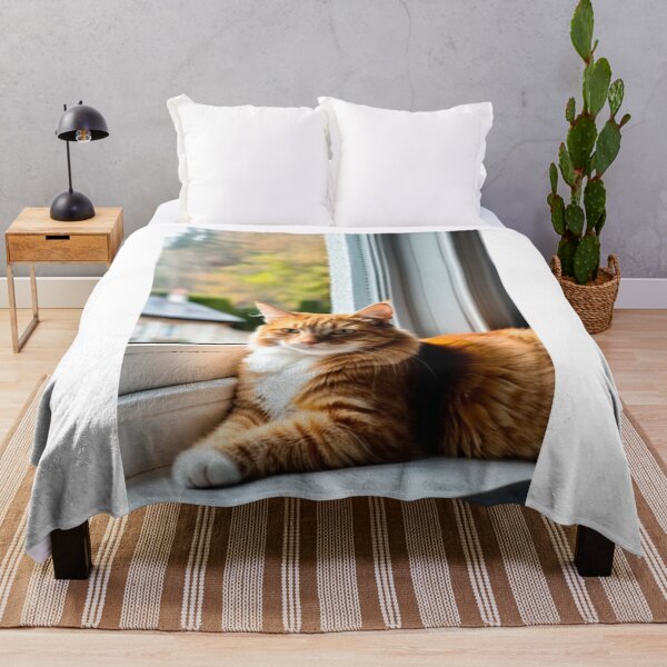 Item preview, Animals - Ginger and White Cat, Contemplation on a Windowsill designed and sold by World-Pets.